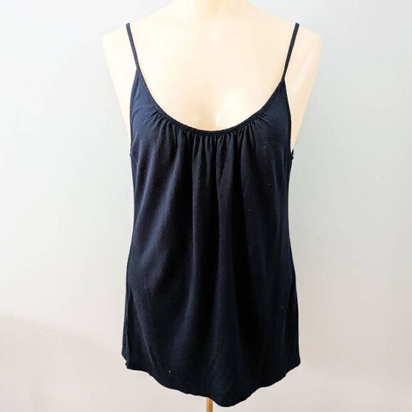Ann Taylor LOFT Scoop Neck Navy Tank Top - Picture 1 of 3